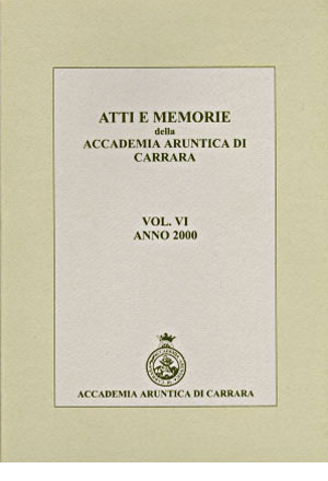 Atti e Memorie della Accademia Aruntica di Carrara