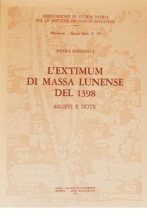 L'Extimum di Massa Lunense del 1398