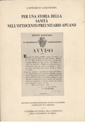 Per una storia della sanità nell'ottocento preunitario apuano 