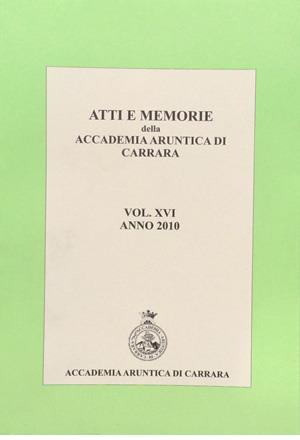 Atti e memorie della Accademia aruntica di Carrara